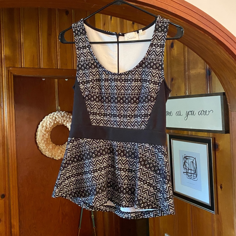 Anthropologie lace effect peplum 🤍
